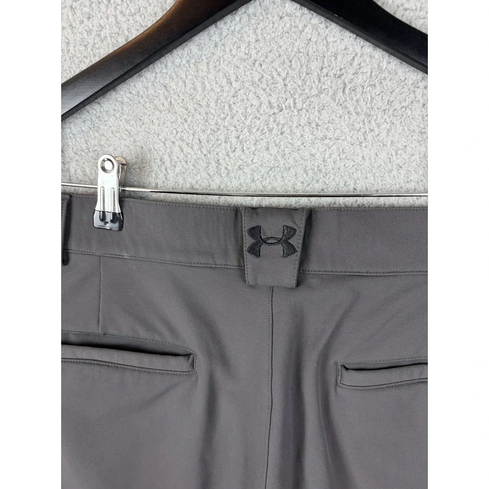 Under Armour Golf Pants Mens 36x31 Gray Storm Nylon Stretch Water Resistant Mens
